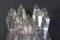 Carlo Scarpa Pair of Pink and Amber Poliedri Sconces Carlo Scarpa Venini Variation 1980 - 3425706