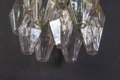 Carlo Scarpa Pair of Pink and Amber Poliedri Sconces Carlo Scarpa Venini Variation 1980 - 3425711