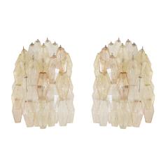 Carlo Scarpa Pair of Sconces Mod Poliedri Designed by Carlo Scarpa Edited by Venini - 507808
