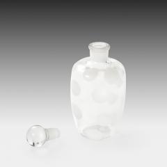 Carlo Scarpa Rare Murano Crystal Glass Bottle with Stopper by Carlo Scarpa - 4686947