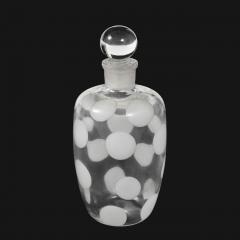 Carlo Scarpa Rare Murano Crystal Glass Bottle with Stopper by Carlo Scarpa - 4686949