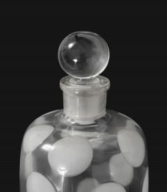 Carlo Scarpa Rare Murano Crystal Glass Bottle with Stopper by Carlo Scarpa - 4686952