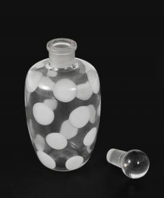 Carlo Scarpa Rare Murano Crystal Glass Bottle with Stopper by Carlo Scarpa - 4686955