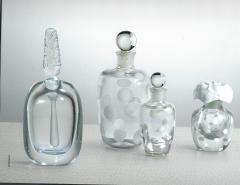 Carlo Scarpa Rare Murano Crystal Glass Bottle with Stopper by Carlo Scarpa - 4686993
