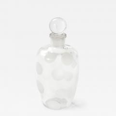 Carlo Scarpa Rare Murano Crystal Glass Bottle with Stopper by Carlo Scarpa - 4688547