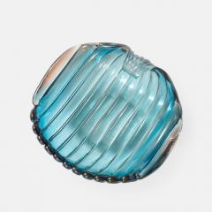 Carlo Scarpa Rare Sculptural Blue Glass Shell Dish by Carlo Scarpa for Venini - 4584474