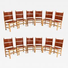 Carlo Scarpa SET OF TWELVE CARLO SCARPA KENTUCKY CHAIRS - 1458507