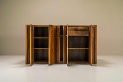 Carlo Scarpa Sideboard Scuderia In Walnut By Carlo Scarpa For Bernini Italy 1977 - 3283347