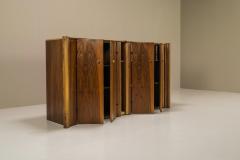 Carlo Scarpa Sideboard Scuderia In Walnut By Carlo Scarpa For Bernini Italy 1977 - 3283349