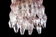 Carlo Scarpa Venini Pink and Ice Original Poliedri Chandelier by Carlo Scarpa 1955 - 1445263