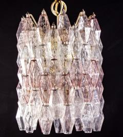 Carlo Scarpa Venini Pink and Ice Original Poliedri Chandelier by Carlo Scarpa 1955 - 2904777