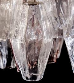 Carlo Scarpa Venini Pink and Ice Original Poliedri Chandelier by Carlo Scarpa 1955 - 2904781