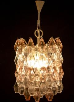Carlo Scarpa Venini Pink and Ice Original Poliedri Chandelier by Carlo Scarpa 1955 - 4804711