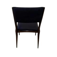 Carlo de Carli Carlo di Carli 1950 s Vintage Carlo De Carli Sapphire Velvet Dining Side Chair 1 of 8 - 4292864