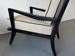 Carlo de Carli Carlo di Carli A Pair of Black Lacquer Arm Chairs Carlo diCarli 1950s - 4602162