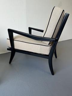 Carlo de Carli Carlo di Carli A Pair of Black Lacquer Arm Chairs Carlo diCarli 1950s - 4613544