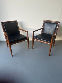 Carlo de Carli Carlo di Carli A Set of 4 Italian Modern Walnut Armchairs Carlo di Carli 1960 - 4613512