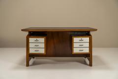 Carlo de Carli Carlo di Carli Architectural Desk In Walnut By Carlo de Carli Italy 1950s - 3270575
