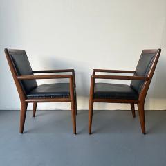 Carlo de Carli Carlo di Carli Can be sold as pairs The walnut framework with tapering and flaring legs and ar - 4602179