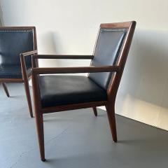 Carlo de Carli Carlo di Carli Can be sold as pairs The walnut framework with tapering and flaring legs and ar - 4602180