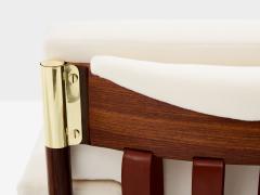 Carlo de Carli Carlo di Carli Carlo De Carli pair of armchairs rosewood brass leather 1966 - 4124687