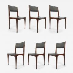 Carlo de Carli Carlo di Carli Carlo De Carli set of six dining chairs for Cassina Italy 1958 - 3066751