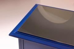 Carlo de Carli Carlo di Carli Carlo de Carli chest of drawers in blue lacquered wood by Sormani Italy 1960s - 4415258