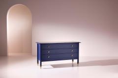 Carlo de Carli Carlo di Carli Carlo de Carli chest of drawers in blue lacquered wood by Sormani Italy 1960s - 4415282