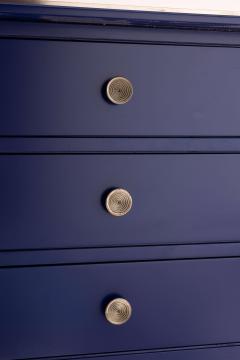 Carlo de Carli Carlo di Carli Carlo de Carli chest of drawers in blue lacquered wood by Sormani Italy 1960s - 4415286