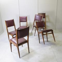 Carlo de Carli Carlo di Carli Carlo di Carli six chairs 1950s  - 4433695