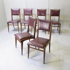 Carlo de Carli Carlo di Carli Carlo di Carli six chairs 1950s  - 4433699