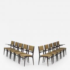 Carlo de Carli Carlo di Carli Dining chairs set of ten - 3412682