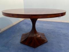 Carlo de Carli Carlo di Carli Italian Midcentury Round Center or Dining Table in Mahogany by Carlo de Carli - 3039036