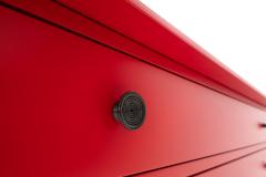 Carlo de Carli Carlo di Carli Mid Century Modern Red Chest of Drawers by Carlo di Carli for Sormani - 2769565