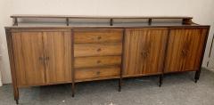 Carlo de Carli Carlo di Carli Mid Century Sideboard with Mirrored Top by Carlo di Carli for Luigi Sormani - 2686426