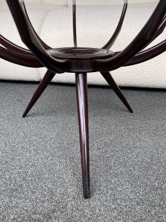 Carlo de Carli Carlo di Carli Mid Century Wood and Glass Spider Coffee Table by Carlo De Carli Italy 1950s - 2335841