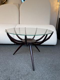 Carlo de Carli Carlo di Carli Mid Century Wood and Glass Spider Coffee Table by Carlo De Carli Italy 1950s - 2335842