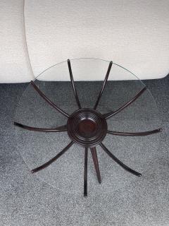 Carlo de Carli Carlo di Carli Mid Century Wood and Glass Spider Coffee Table by Carlo De Carli Italy 1950s - 2335848