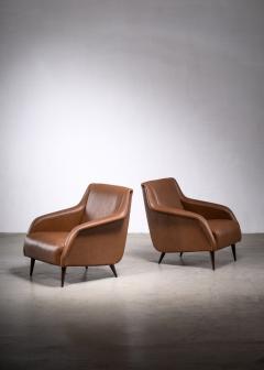 Carlo de Carli Carlo di Carli Pair of model 802 armchairs by Carlo de Carli for Cassina - 1896163