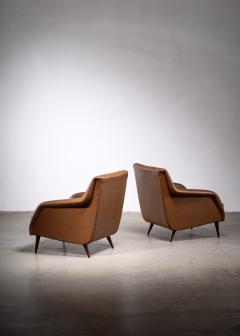 Carlo de Carli Carlo di Carli Pair of model 802 armchairs by Carlo de Carli for Cassina - 1896165