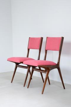 Carlo de Carli Carlo di Carli Rare set of 8 chairs model 634 designed by the architect - 3387228