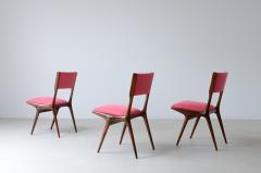 Carlo de Carli Carlo di Carli Rare set of 8 chairs model 634 designed by the architect - 3387288