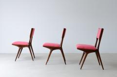 Carlo de Carli Carlo di Carli Rare set of 8 chairs model 634 designed by the architect - 3387289