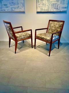 Carlo de Carli Carlo di Carli Set of 4 Italian Modern Walnut Armchairs Carlo di Carli 1960s - 4605832