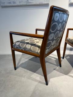 Carlo de Carli Carlo di Carli Set of 4 Italian Modern Walnut Armchairs Carlo di Carli 1960s - 4605873