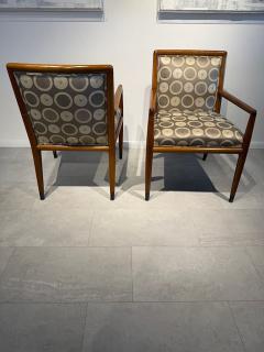 Carlo de Carli Carlo di Carli Set of 4 Italian Modern Walnut Armchairs Carlo di Carli 1960s - 4605876