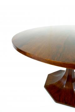Carlo de Carli Carlo di Carli stunning Carlo De Carli large wood veneer round pedestal dining table 1960 - 2752324