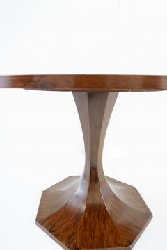 Carlo de Carli Carlo di Carli stunning Carlo De Carli large wood veneer round pedestal dining table 1960 - 2752327
