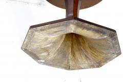 Carlo de Carli Carlo di Carli stunning Carlo De Carli large wood veneer round pedestal dining table 1960 - 2752329