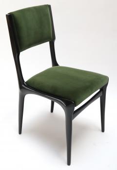 Carlo de Carli Set of Ten 1950s Carlo de Carli Ebonized Dining Chairs - 290803